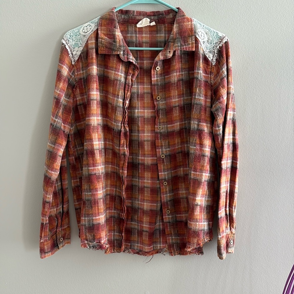 White Crow Red and Brown Plaid Shirt